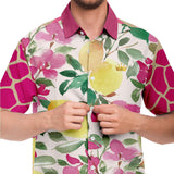Pink Lemonade S/S Button Down Shirt Short Sleeve Button Down Shirt - AOP - Thathoodyshop