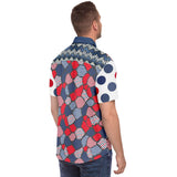 Liberty Pebble S/S Button Down Shirt Short Sleeve Button Down Shirt - AOP - Thathoodyshop