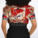 I Am Geisha Cropped Sweater Cropped Short Sleeve Sweater - Thathoodyshop