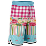 Parade of Roses Basketball Shorts Basketball Short Rib - AOP - Thathoodyshop