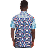 Sugar & Spice S/S Button Down Shirt Short Sleeve Button Down Shirt - AOP - Thathoodyshop