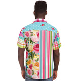 Parade of Roses S/S Button Down Shirt Short Sleeve Button Down Shirt - AOP - Thathoodyshop