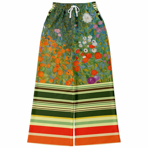 Secret Garden Floral Stretchy Phat Bellbottoms Bellbottoms - Thathoodyshop