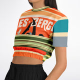 Dance Steps Rainbow Cropped Sweater Cropped Short Sleeve Sweater - Thathoodyshop