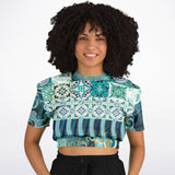 Green Meknes Cropped Sweater Cropped Sweater - Thathoodyshop
