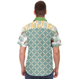 Summer Juxtapose S/S Button Down Shirt Short Sleeve Button Down Shirt - AOP - Thathoodyshop