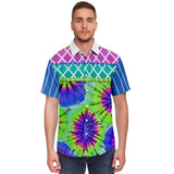 Slices of Lime S/S Button Down Shirt Short Sleeve Button Down Shirt - AOP - Thathoodyshop