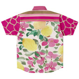 Pink Lemonade S/S Button Down Shirt Short Sleeve Button Down Shirt - AOP - Thathoodyshop