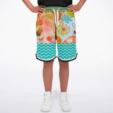 Pleasure Point Basketball Shorts Basketball Short Rib - AOP - Thathoodyshop