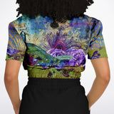Purple Fusion Cropped Sweater Cropped Sweater - Thathoodyshop