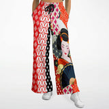 Tokyo Nights Asian Floral Patchwork Stretchy Phat Bellbottoms Wide Leg Pants - Thathoodyshop