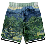 Midnight Moon Basketball Shorts Basketball Short Rib - AOP - Thathoodyshop