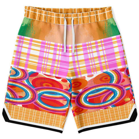 Solar Flare Basketball Shorts Basketball Short Rib - AOP - Thathoodyshop