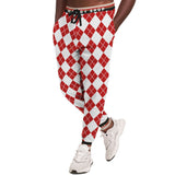 Gold Line Red Argyle Unisex Joggers Joggers - Thathoodyshop