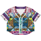 Gypsy Queen Purple Cropped Baseball Jersey Cropped Baseball Jersey - Thathoodyshop