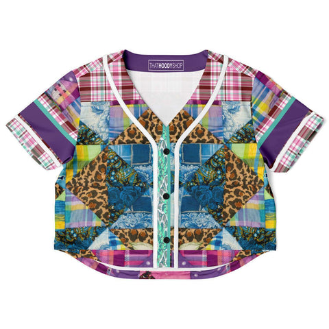 Gypsy Queen Purple Cropped Baseball Jersey Cropped Baseball Jersey - Thathoodyshop