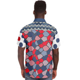 Liberty Pebble S/S Button Down Shirt Short Sleeve Button Down Shirt - AOP - Thathoodyshop