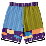 Hampton Plaid Basketball Shorts Basketball Short Rib - AOP - Thathoodyshop