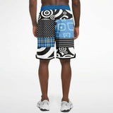 Pacific Palisades Patchwork Plaid Basketball Shorts Basketball Shorts - Thathoodyshop