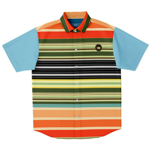 Tequila Sunrise Short Sleeve Button Down Shirt Short Sleeve Button Down Shirt - Thathoodyshop