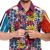 Blossom Hill S/S Button Down Shirt Short Sleeve Button Down Shirt - AOP - Thathoodyshop