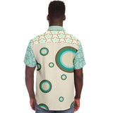Circle Time S/S Button Down Shirt Short Sleeve Button Down Shirt - AOP - Thathoodyshop
