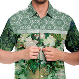 Morning Glory S/S Button Down Shirt Short Sleeve Button Down Shirt - AOP - Thathoodyshop