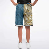 Blue Royale Basketball Shorts Basketball Short Rib - AOP - Thathoodyshop