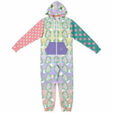 Seamist Rainbow Unicorn Fleece Unisex Romper Fleece Romper - Thathoodyshop