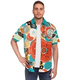 My Geo Life S/S Button Down Shirt Short Sleeve Button Down Shirt - AOP - Thathoodyshop