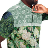 Morning Glory S/S Button Down Shirt Short Sleeve Button Down Shirt - AOP - Thathoodyshop