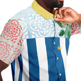 Lemony-Fresh S/S Button Down Shirt Short Sleeve Button Down Shirt - AOP - Thathoodyshop