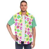 Oopsie Daisy S/S Button Down Shirt Short Sleeve Button Down Shirt - AOP - Thathoodyshop