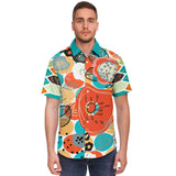 My Geo Life S/S Button Down Shirt Short Sleeve Button Down Shirt - AOP - Thathoodyshop