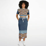 Rustica Denim Skirt Set Skirt Set - Thathoodyshop