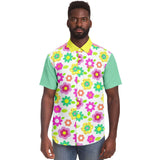 Oopsie Daisy S/S Button Down Shirt Short Sleeve Button Down Shirt - AOP - Thathoodyshop