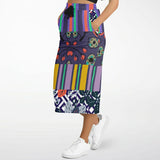 Purple Flurry Pocket Maxi Skirt Pocket Skirt - Thathoodyshop