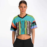 Trinidad Crop Jersey Cropped Football Jersey - AOP - Thathoodyshop