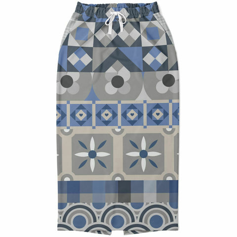 Tranquility Maxi Skirt Athletic Long Pocket Skirt - AOP - Thathoodyshop