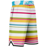 Hawaiian Tropic Basketball Shorts Basketball Short Rib - AOP - Thathoodyshop