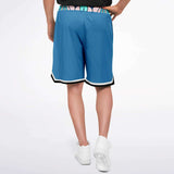 Aqua Amarillo Basketball Shorts Basketball Short Rib - AOP - Thathoodyshop