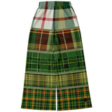 Green Nantucket Plaid Flare Leg Joggers Flare Joggers - Thathoodyshop