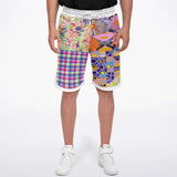 Mercury Retrograde Patchwork Basketball Shorts Basketball Short Rib - AOP - Thathoodyshop