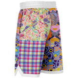 Mercury Retrograde Patchwork Basketball Shorts Basketball Short Rib - AOP - Thathoodyshop