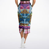 Gypsy Queen Purple Pocket Maxi Skirt Long Pocket Skirt - Thathoodyshop