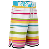 Hawaiian Tropic Basketball Shorts Basketball Short Rib - AOP - Thathoodyshop