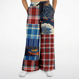 Andromeda Blue Hobo Patchwork Bellbottoms Flare Leg Pants - Thathoodyshop