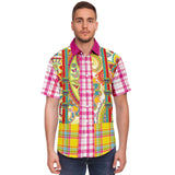Ashbury Heights Plaid Paisley Button Down Shirt Short Sleeve Button Down Shirt - Thathoodyshop