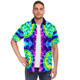Rings of Saturn S/S Button Down Shirt Short Sleeve Button Down Shirt - AOP - Thathoodyshop