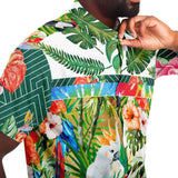 Tropical Reflection S/S Button Down Shirt Short Sleeve Button Down Shirt - AOP - Thathoodyshop
